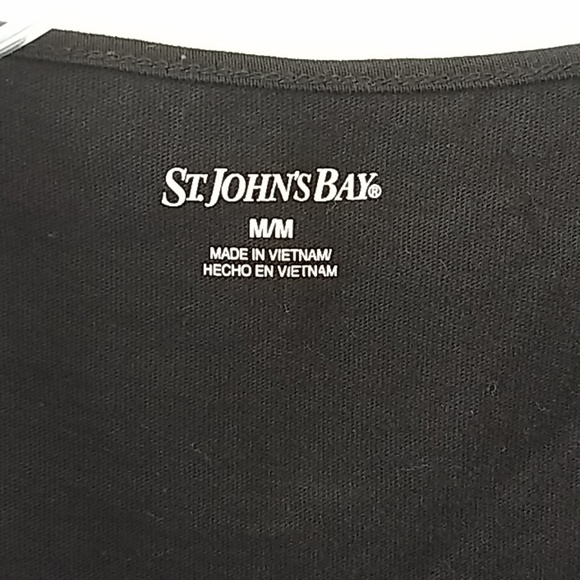 Black Sleeveless Top with Metal Beads Medium - Picture 3 of 4